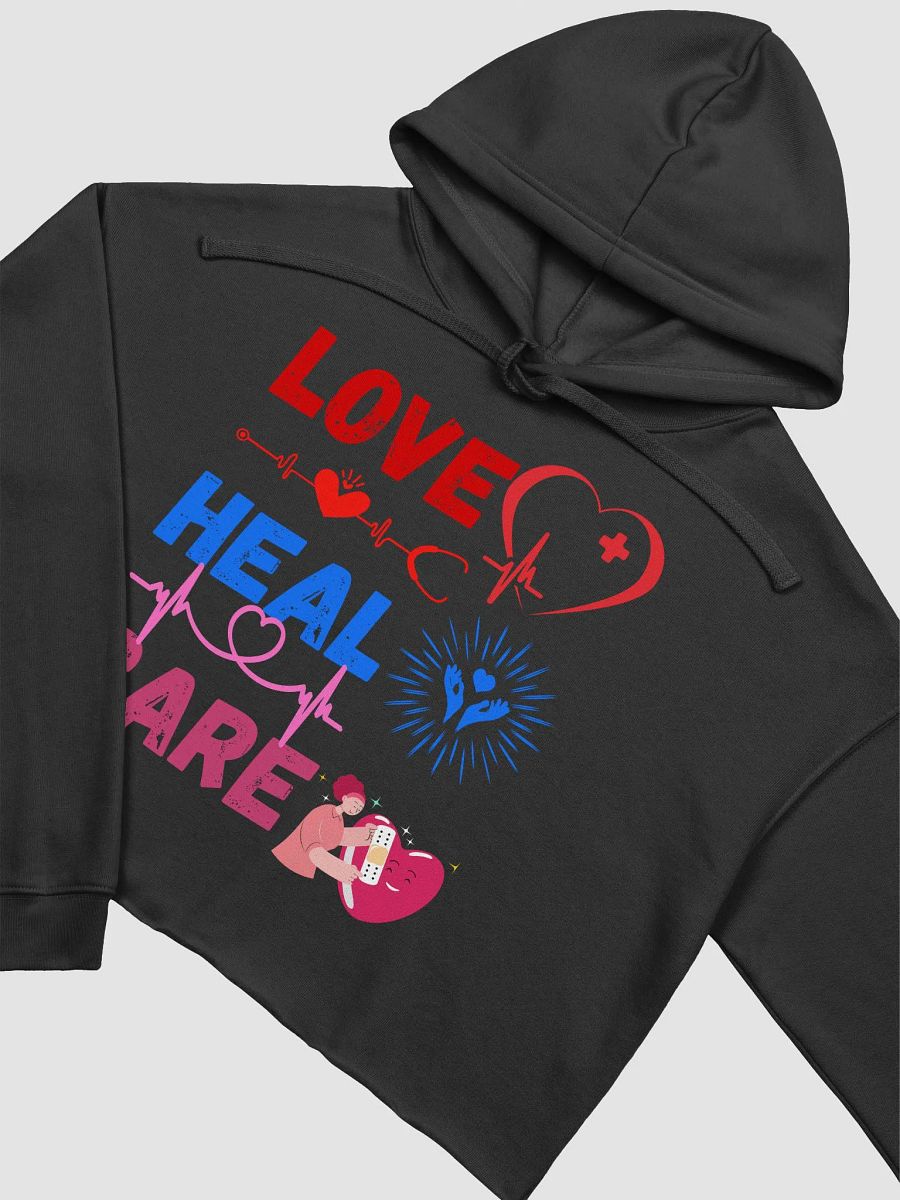 Love, Heal, Care: Medical Themed Cropped Hoodie product image (19)