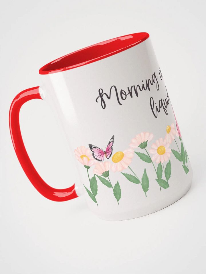 Morning Confidence in Liquid Form" 15 oz Butterfly Mug - Red, Black, or Green product image (12)