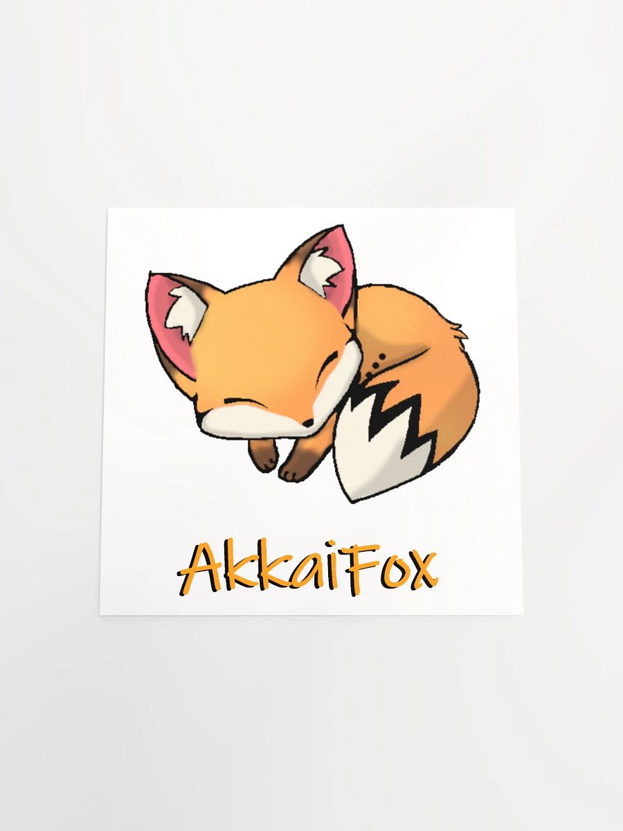Sleepy Fox Poster product image (4)