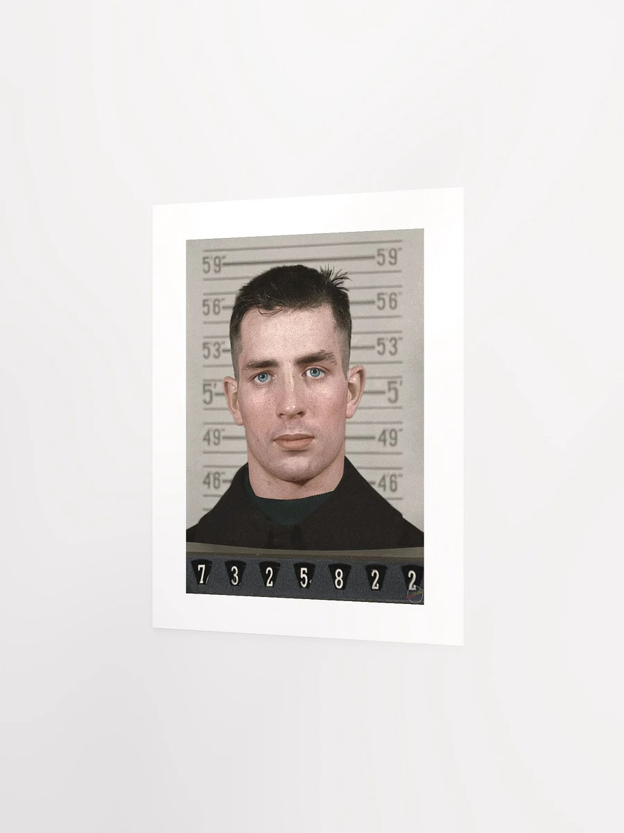 Jack Kerouac Naval Reserve Enlistment Mugshot (1943 - Colorized) - Print product image (2)