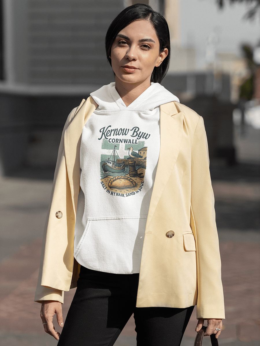 ;Kernow Byw: Salt in My Hair, Sand in My Soul - Classic Hoodie product image (9)