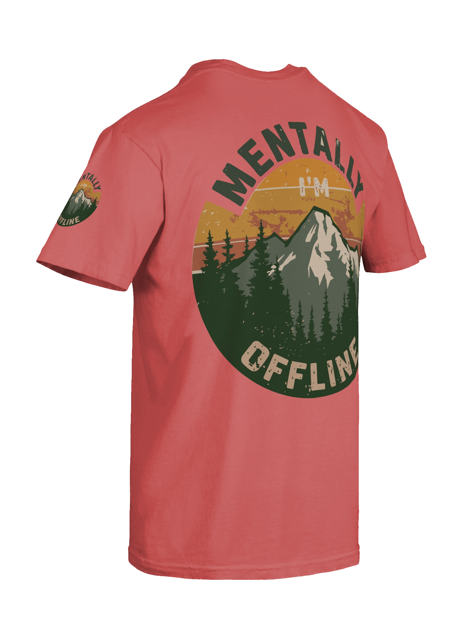 Mentally I'm Offline Mountain Tee product image (137)