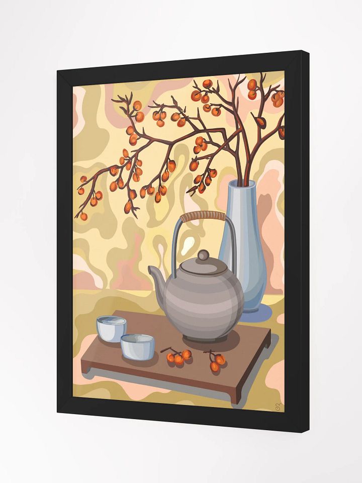 Tranquil Teatime Still Life Framed Poster - Coffee Shop No. 1 product image (9)