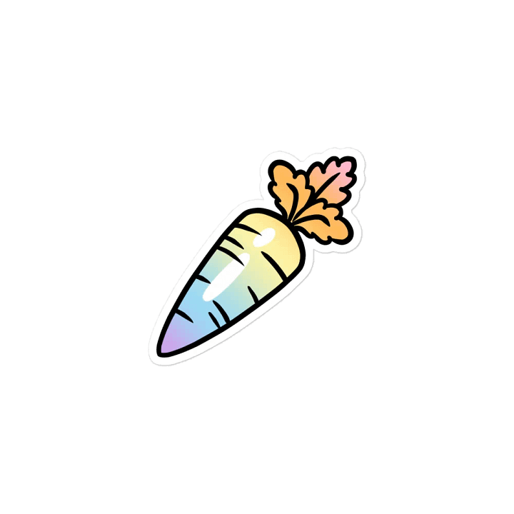 Rainbow Carrot Magnet product image (1)