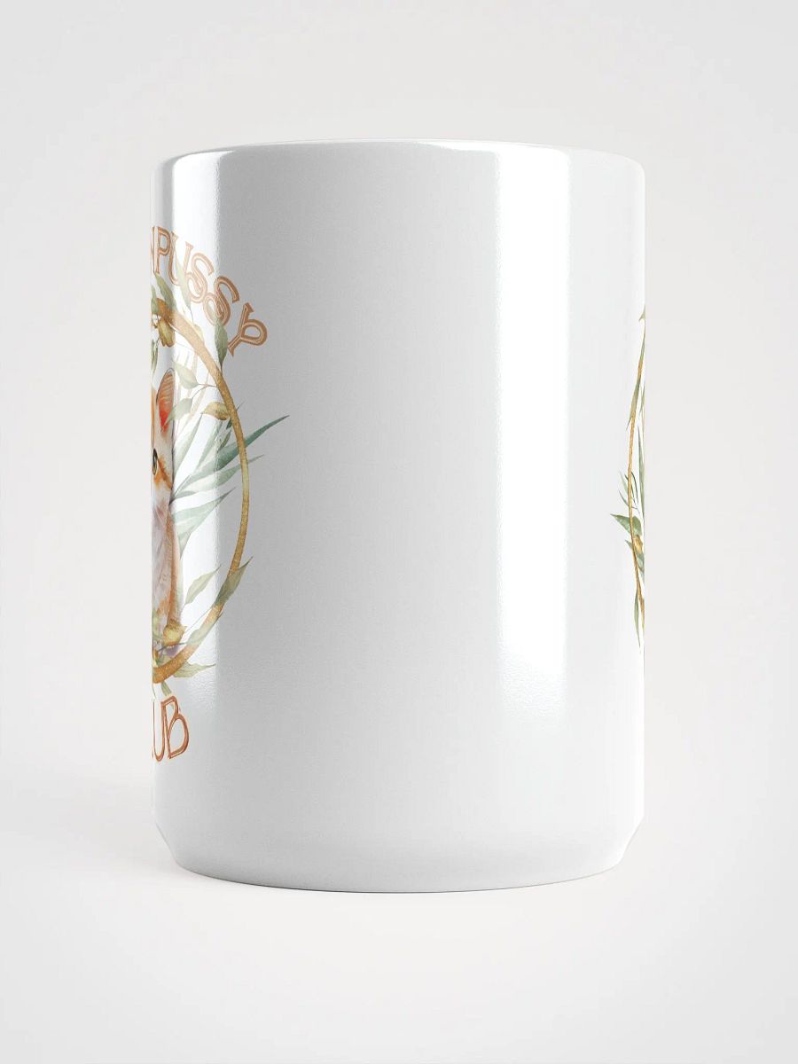 GOLDEN PUSSY CLUB white glossy mug product image (2)