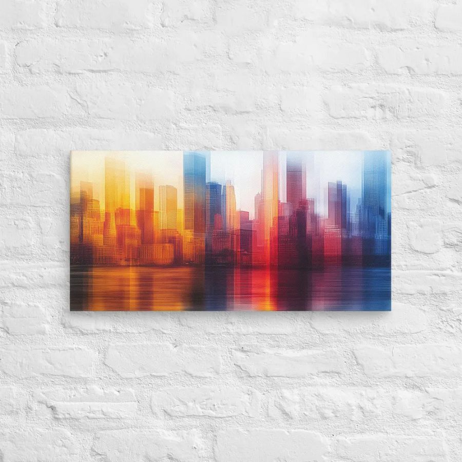 Ethereal Skyline - Abstract Canvas Landscape Print product image (2)