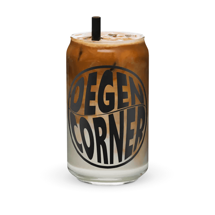 Degen Corner - Soda Glass (dark logo) product image (2)