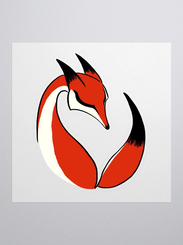 Calming Red Fox Sticker product image (2)
