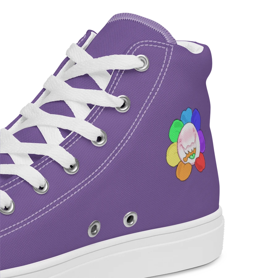 Purple and White Flower Sneakers product image (46)