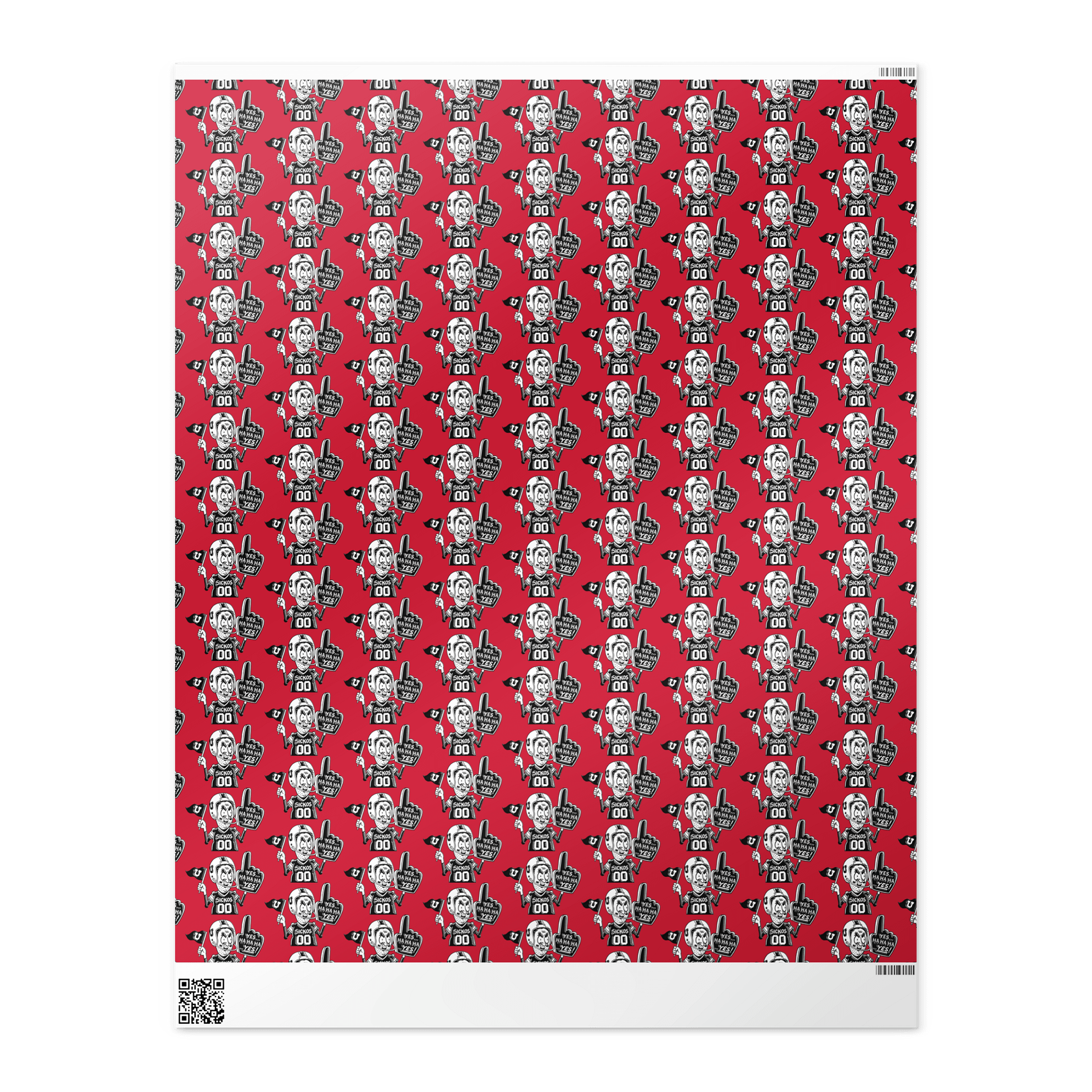 Sickos #1 Fan Wrapping Paper Roll Red (3 Sizes) product image (2)