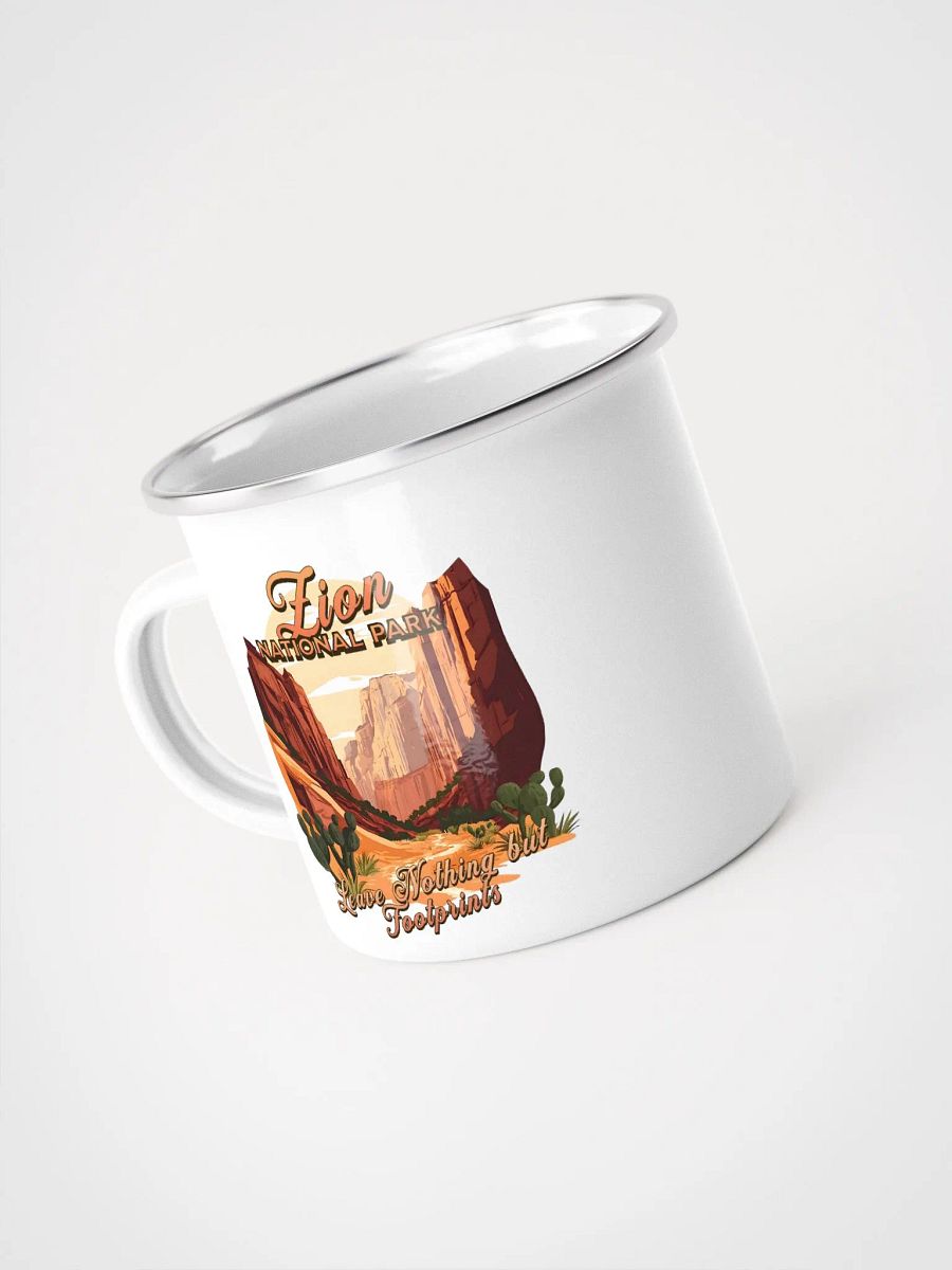 Vintage Zion National Park Enamel Mug product image (3)