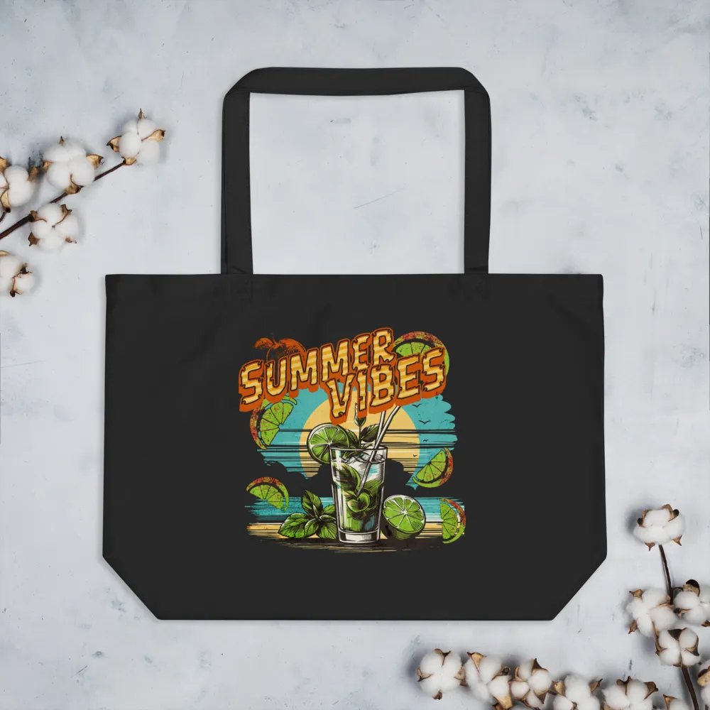 Summer Vibes Organic Tote Bag product image (2)
