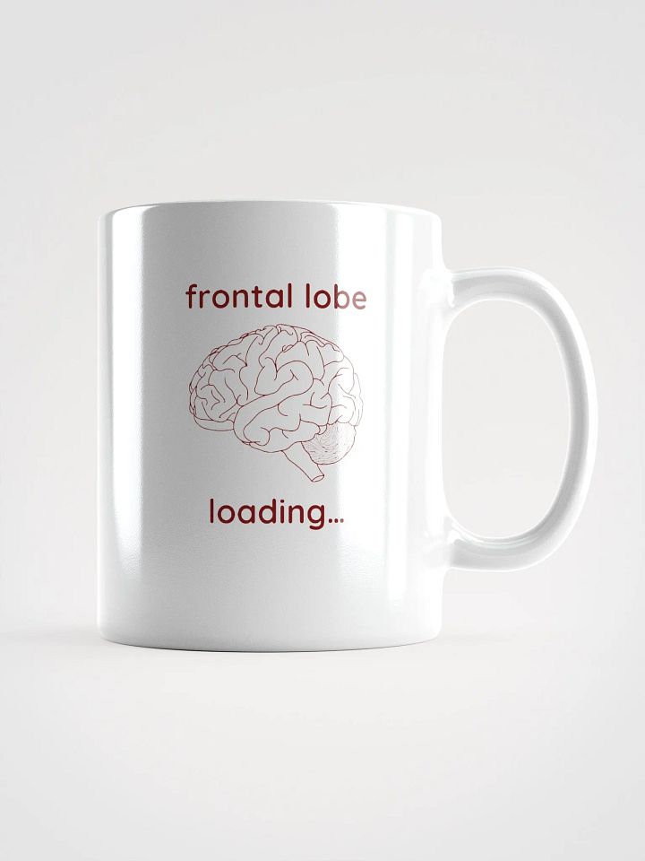 frontal lobe loading... mug (burgundy) product image (3)