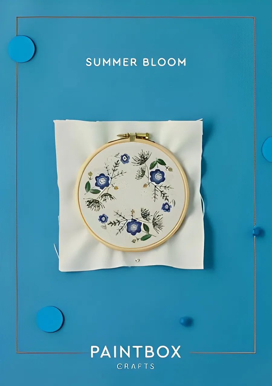 Paintbox Crafts Summer Bloom Embroidery Pattern product image (1)
