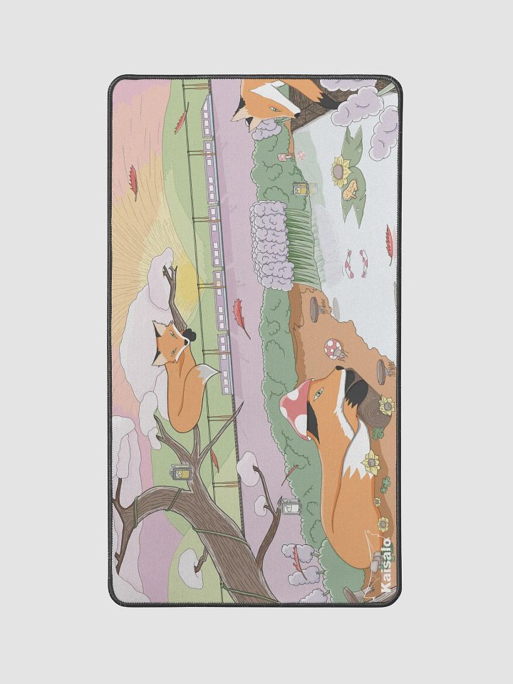 Foxes Desk Mat product image (1)