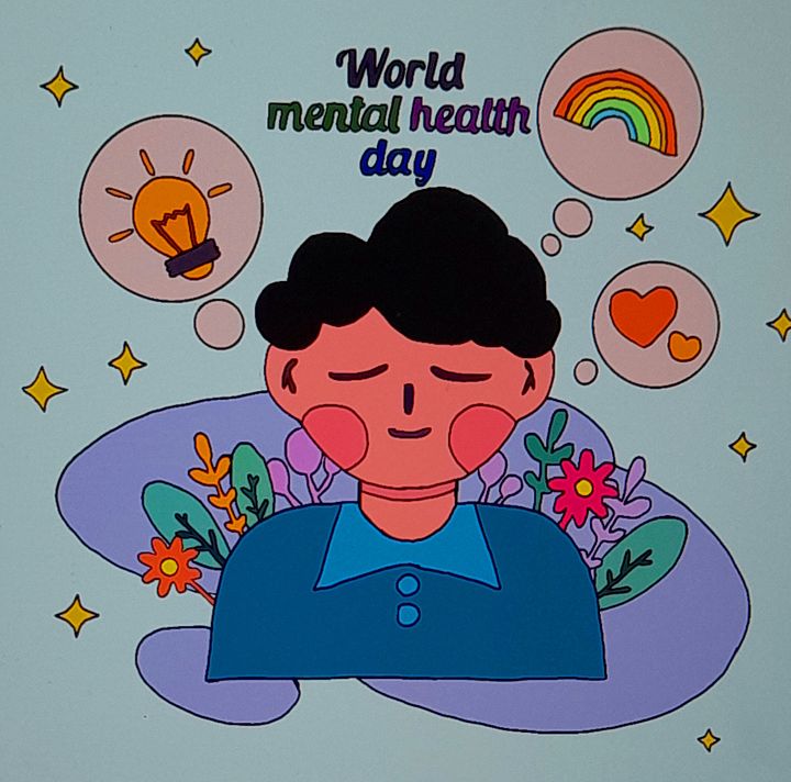 Boy with mental health day logo product image (1)