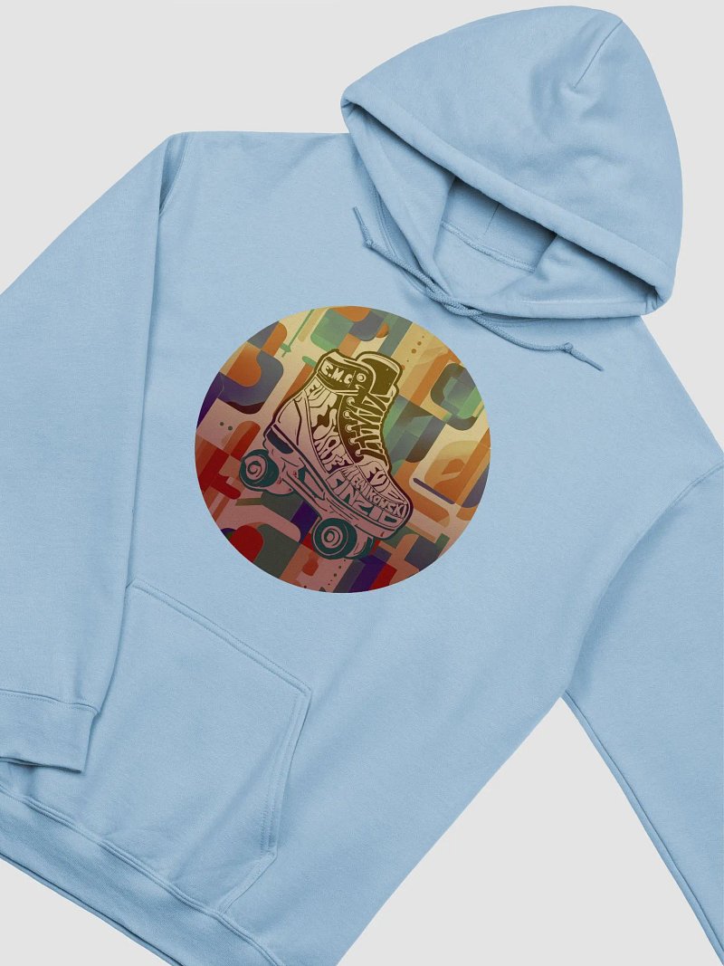 Evie Skates Jumbled Streets Hoodie Sky Blue