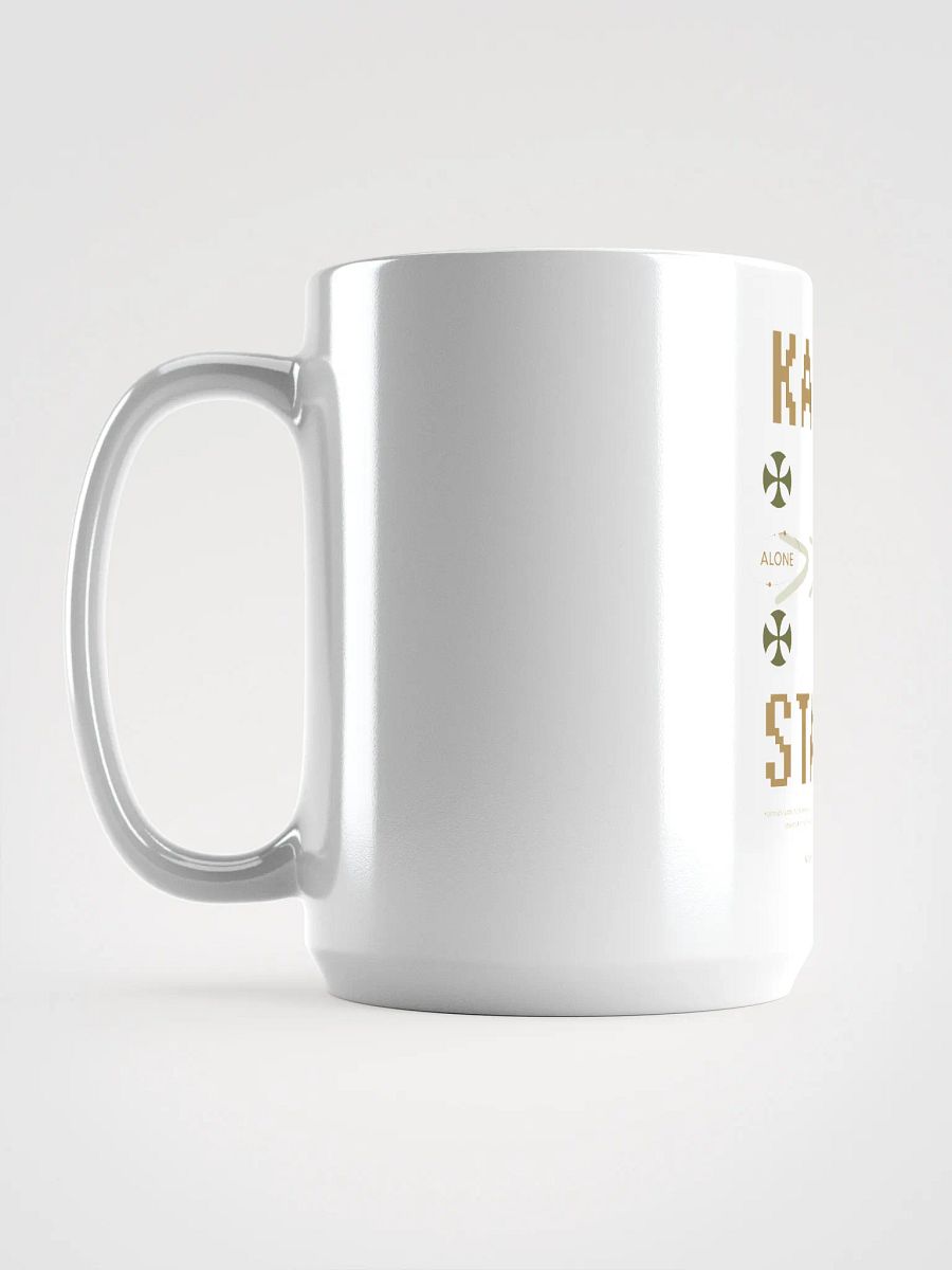 Karma Stands White Glossy Mug product image (6)