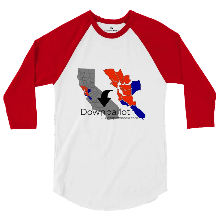 Downballot Baseball Style Tees - Light Torso Colors product image (2)