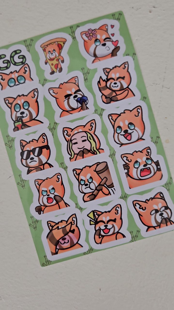 Anne emote stickersheet 1 product image (1)