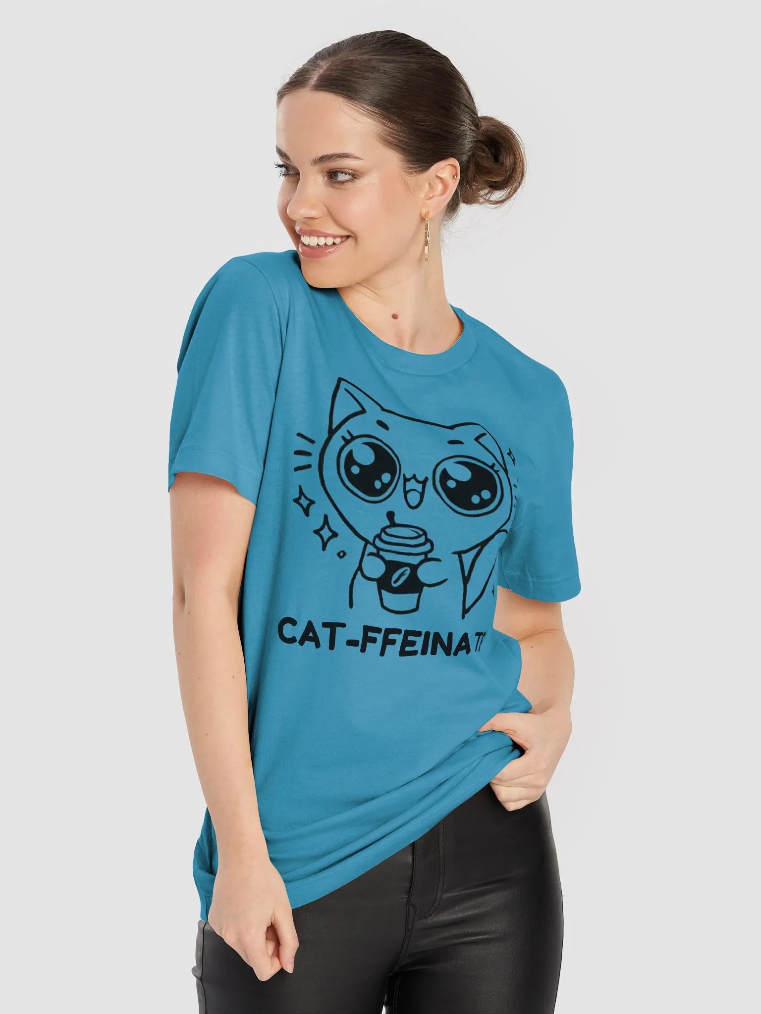 Cat-ffeinated - Unisex T-Shirt product image (8)