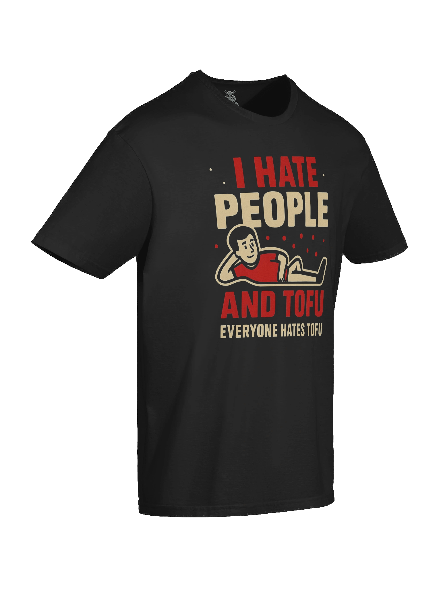 "I Hate People And Tofu" T-Shirt – Funny Fallout-Style Graphic Tee | Sarcastic Humor Shirt product image (4)