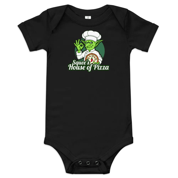Squee’s House of Pizza Baby Short Sleeve One Piece product image (1)