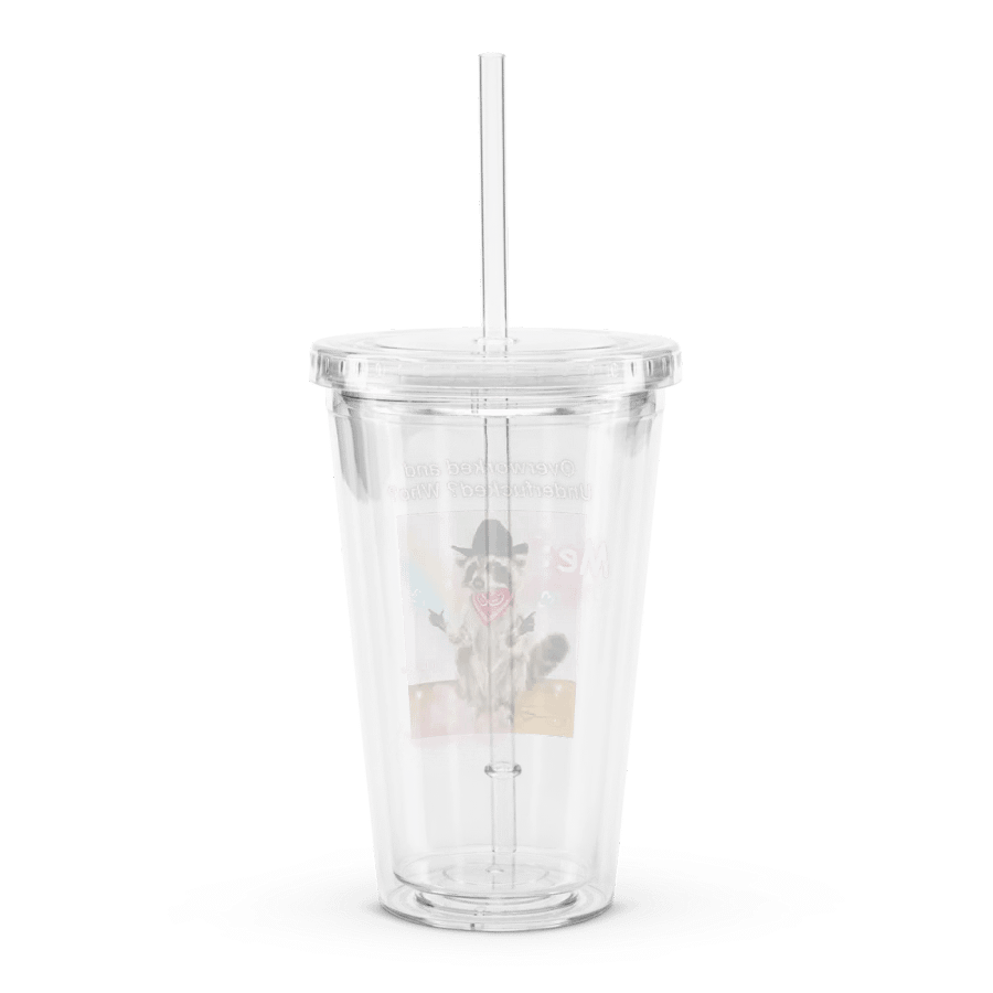 Overworked and... - Raccoon Tumbler product image (3)