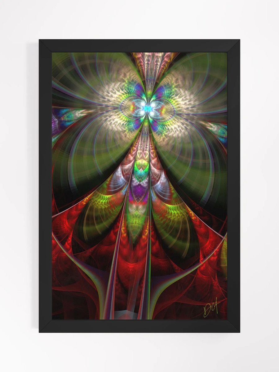 Red Schmetterling Soul - Framed Matte Poster product image (1)
