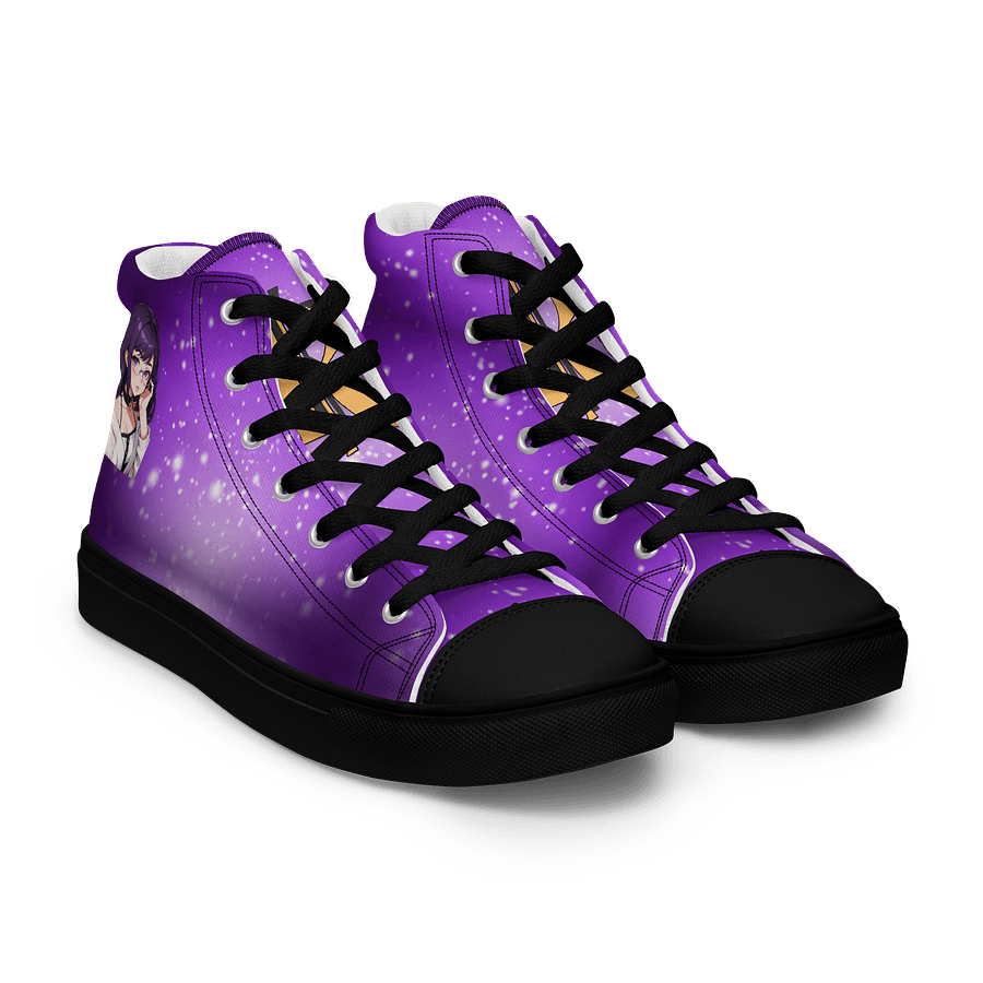 (Purple WAIFU) K Women's High Top Canvas Shoes product image (8)