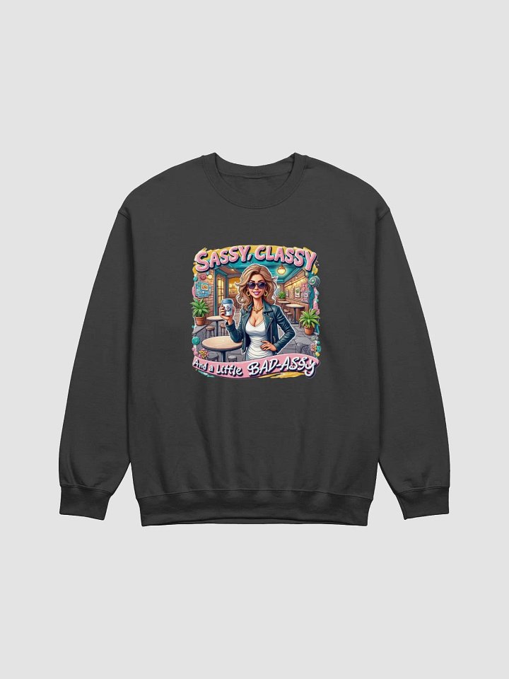 Sassy and Classy Coffee Lover Sweatshirt product image (8)