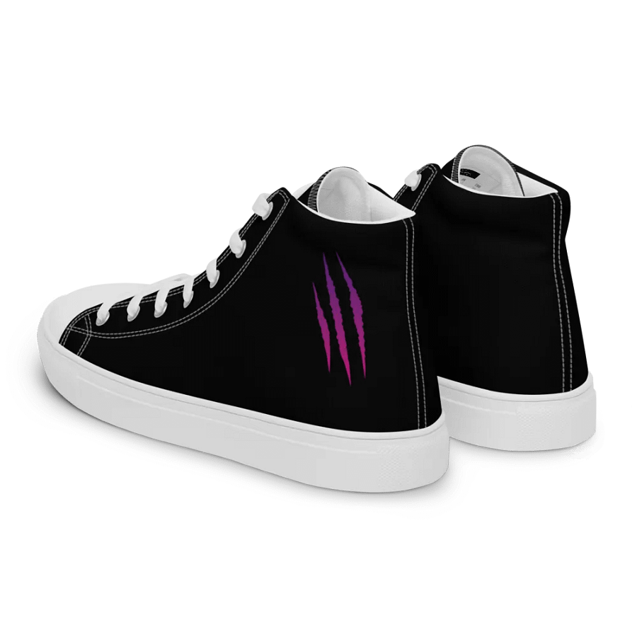 "DJ Benji Beatz Scratch Logo" Women's High Top Canvas Shoes product image (8)