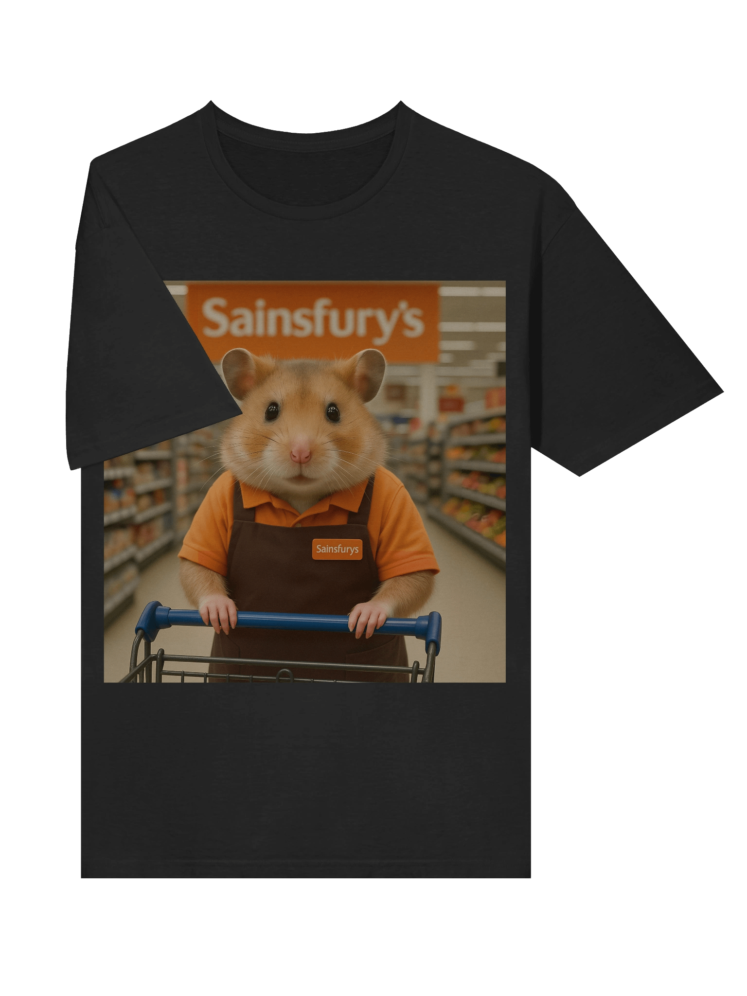 Sainsfurys Supermarket Employee Hamster T-Shirt product image (41)