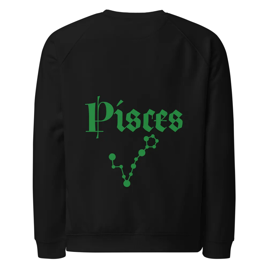 Green Pisces Circle Unisex Organic Sweatshirt product image (13)