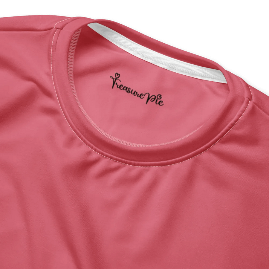 Plain Muted Rosy Pink Light Summer Unisex Recycled Polyester Heavyweight Premium Sweatshirt by Treasure Pie product image (5)