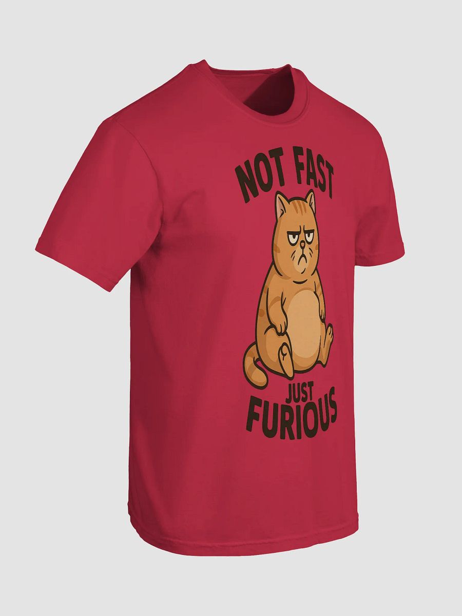 Not Fast Just Furious Cat Tee – Hilarious Grumpy Cat Mood product image (7)