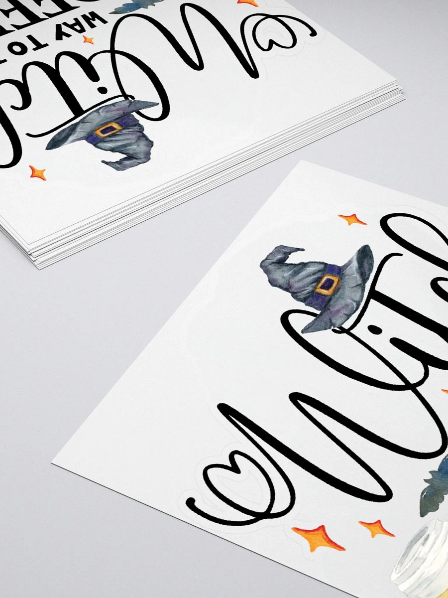 Witch Way to The Coffee STICKER - Witchy, Kitchen Witch, Magic Kitchen Gift product image (4)