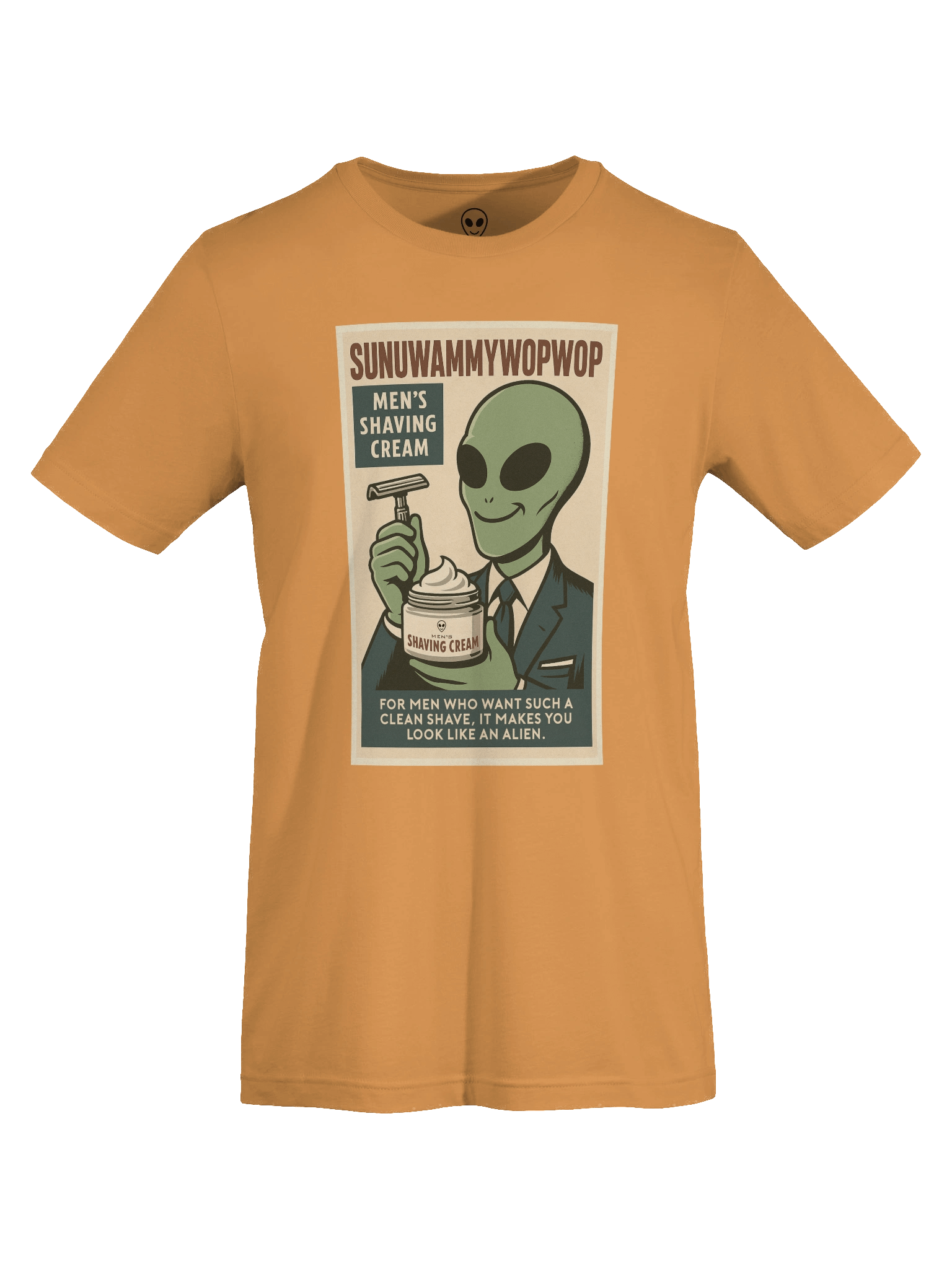 Shaving Cream Roswell Aliens Retro Poster Unisex T-Shirt product image (7)