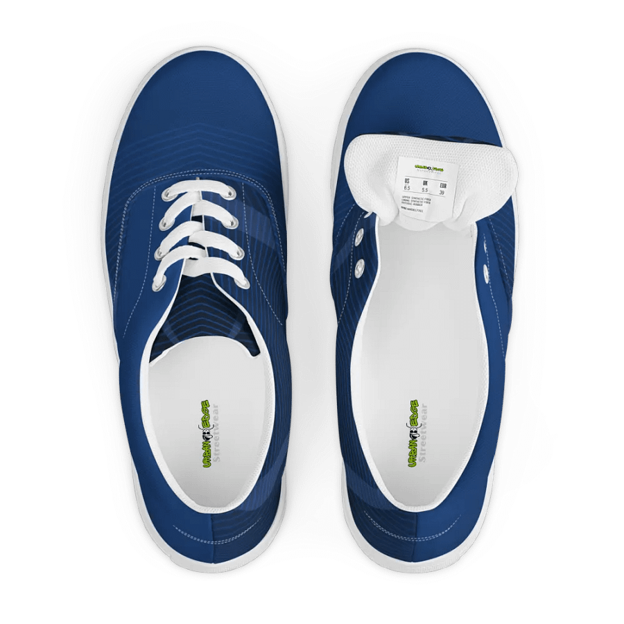 Urban Edge Symmetry Street: Men's Geometric Canvas Shoes product image (11)
