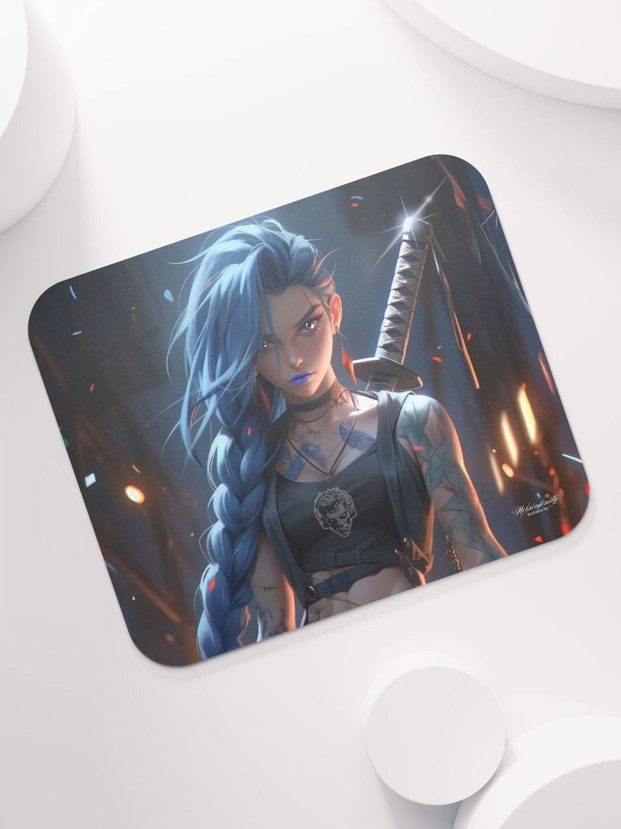 The Blue Steel Warrioress - Realm of Infinite Love Mouse Pad product image (7)