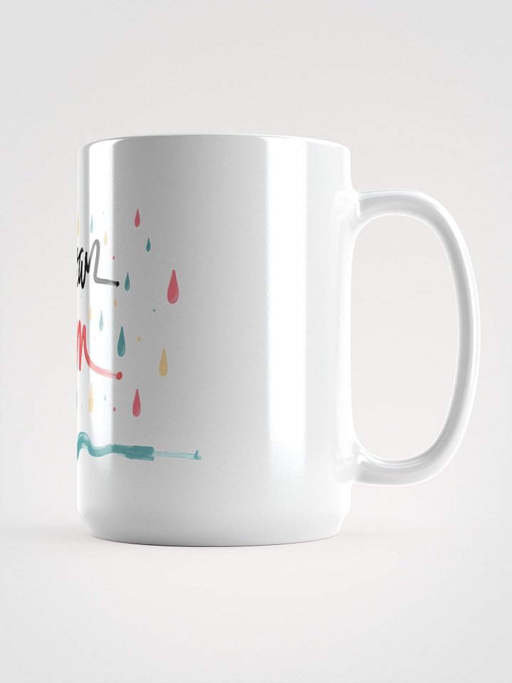 Rainy Day Freedom Poster | Whimsical Dance Art Print Glossy Mug product image (1)