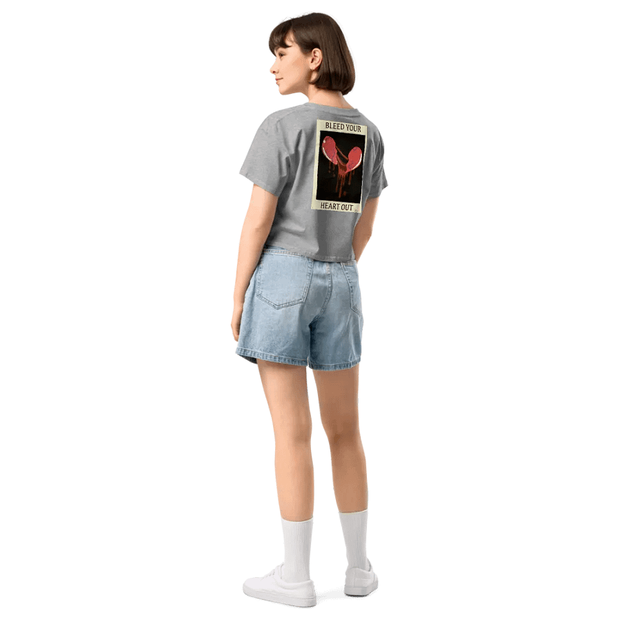 Bleed Your Heart Out Embroidered Crop Top (Traditional) product image (8)