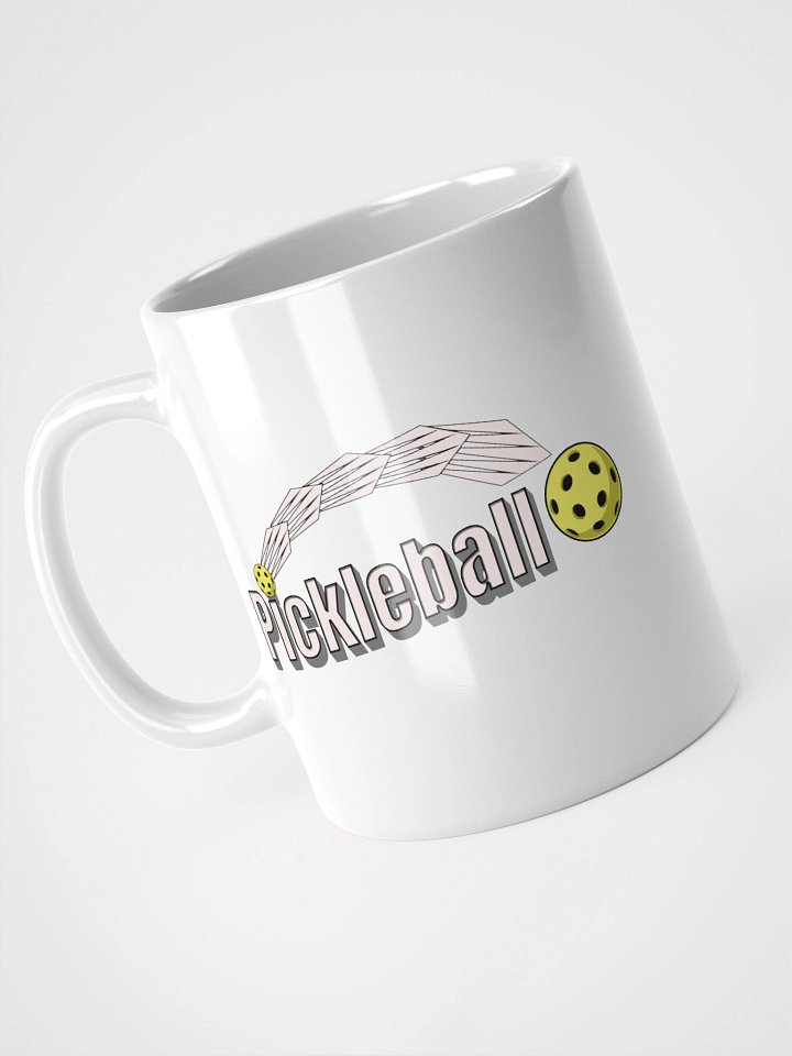 Pickleball Swoosh Motion White Glossy Mug product image (2)