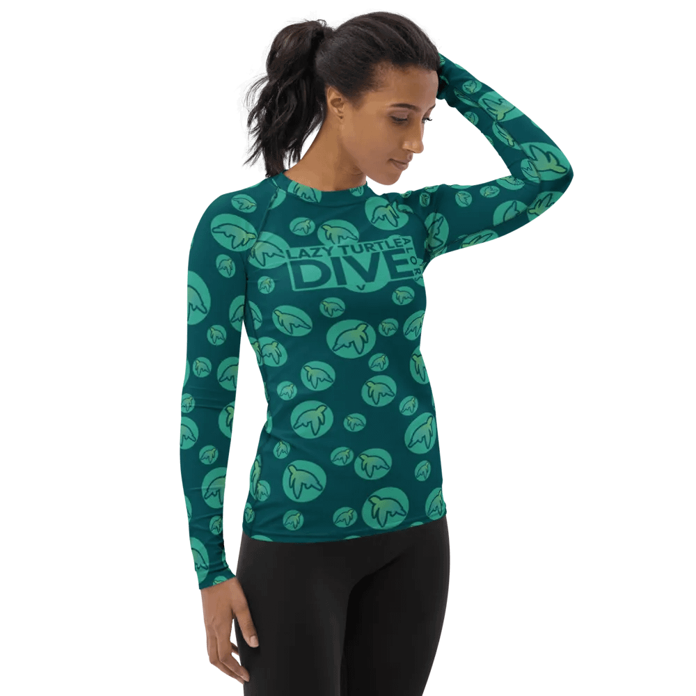 Lazy Turtle Dive - Turtle Bubbles - Women's Rashguard product image (6)