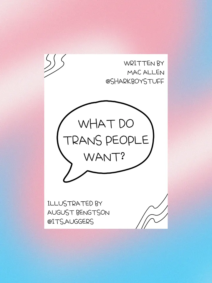 What Do Trans People Want? Zine DIGITAL DOWNLOAD product image (1)