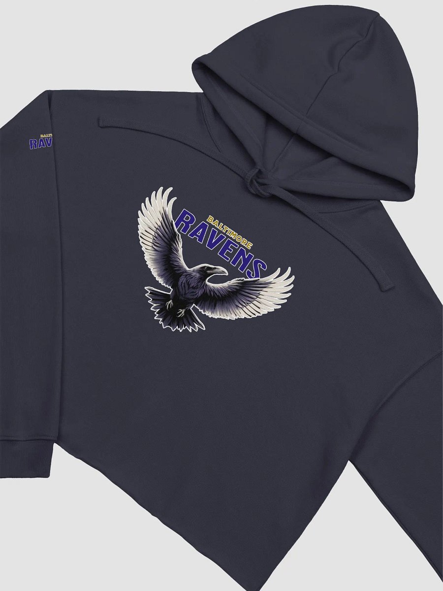 Lady's Fierce Ravens Fleece Crop Hoodie | NFL | Home Locker product image (3)