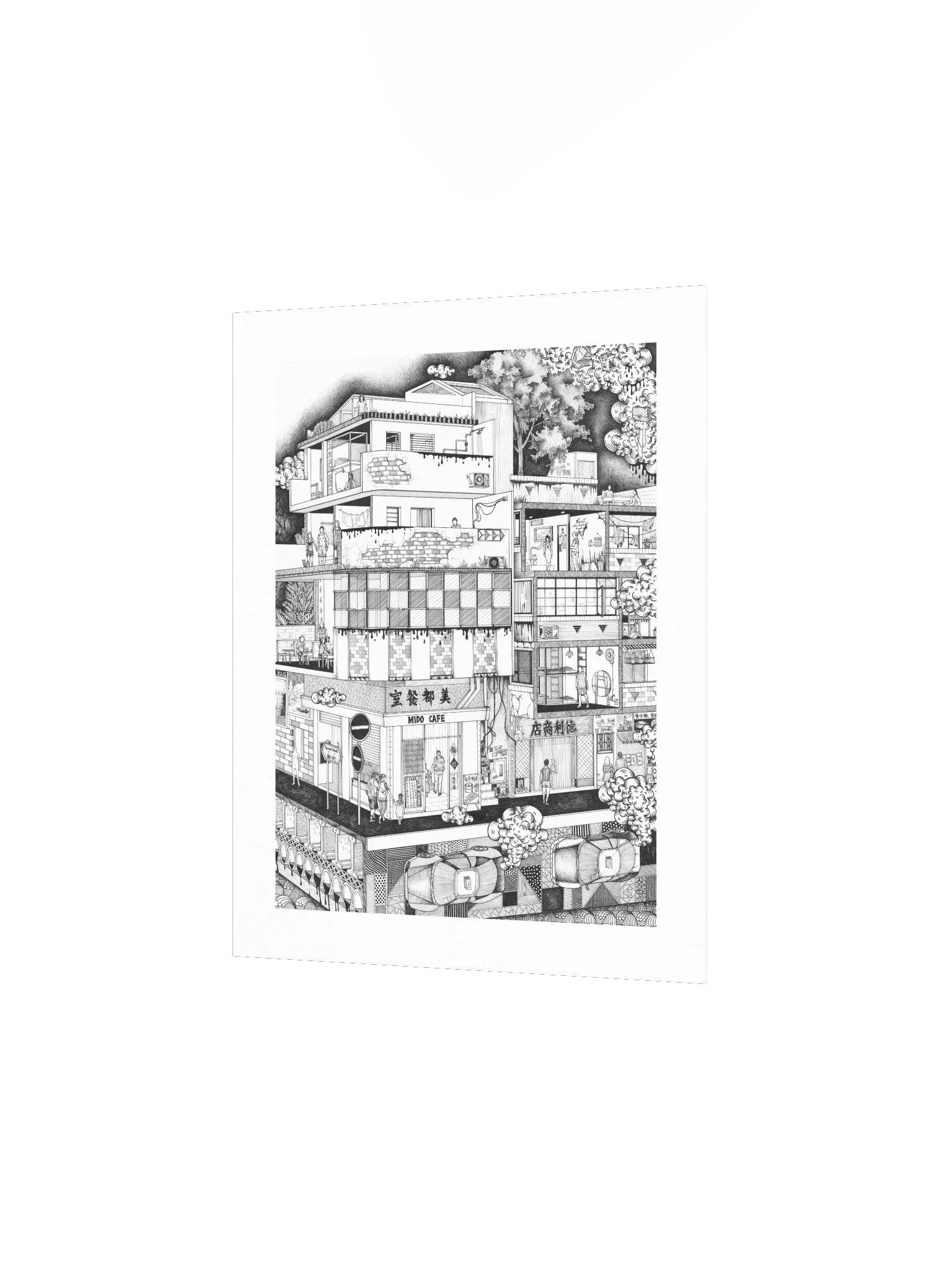 Temple Street - Original Art Print product image (3)