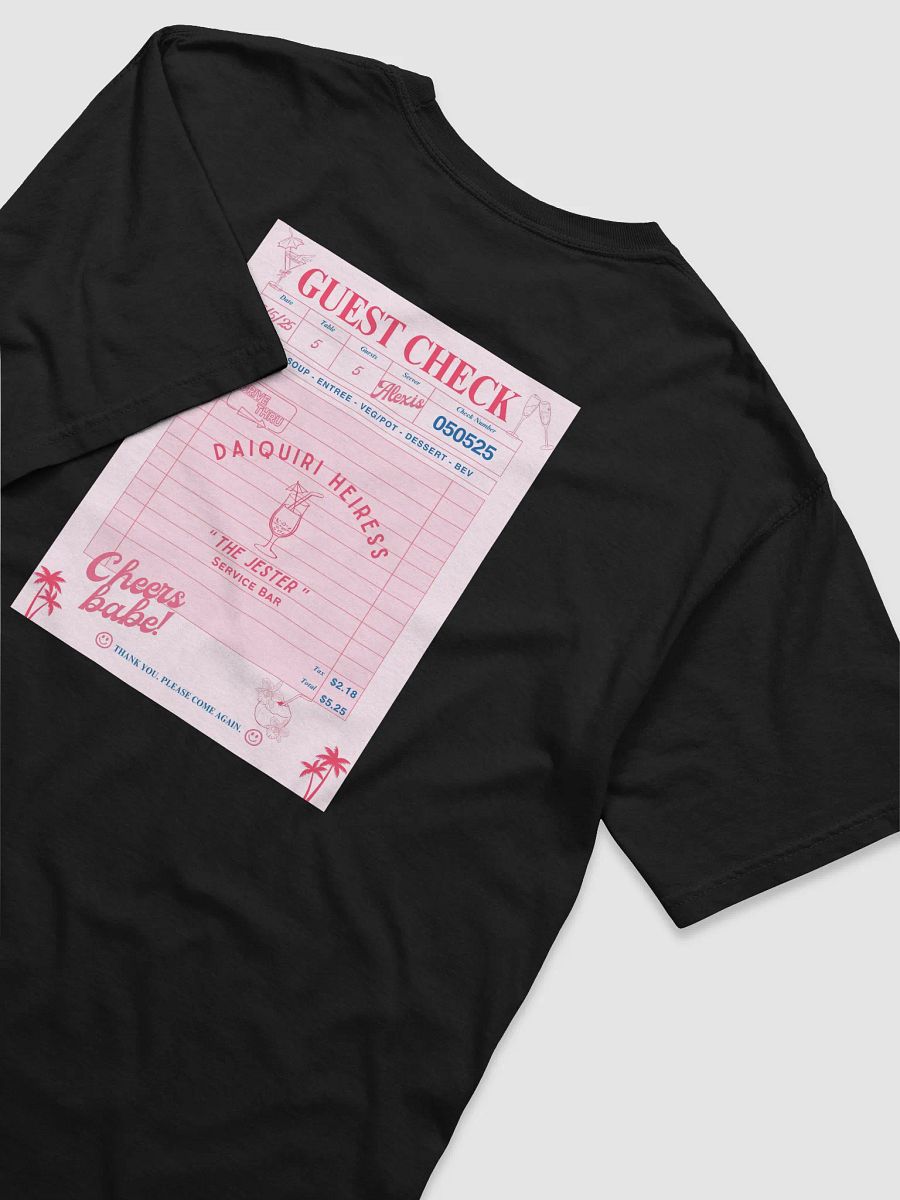 CHECK PLEASE! DAIQUIRI TEE - BLACK product image (3)