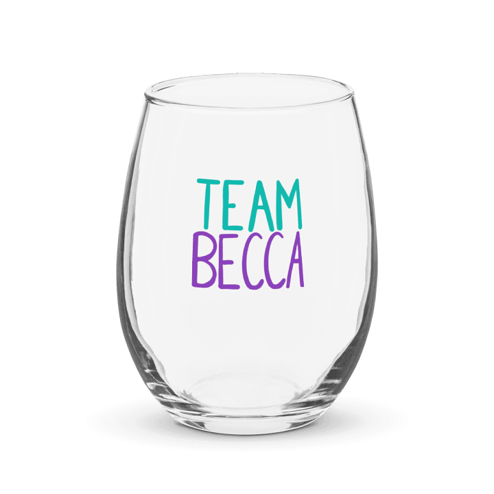 Team Becca Wine Glass product image (1)