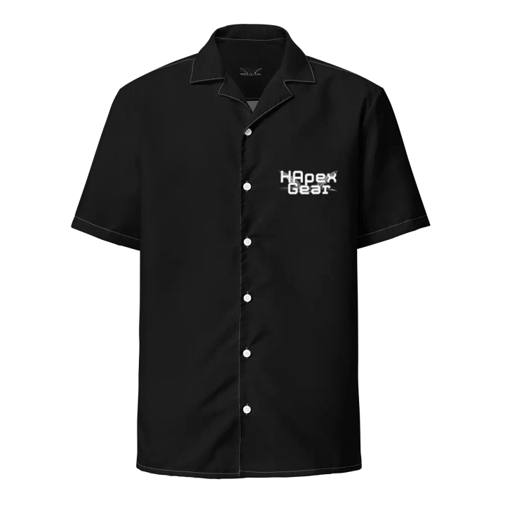 White HApex Gear White Logo Black Hawaiian Shirt product image (1)